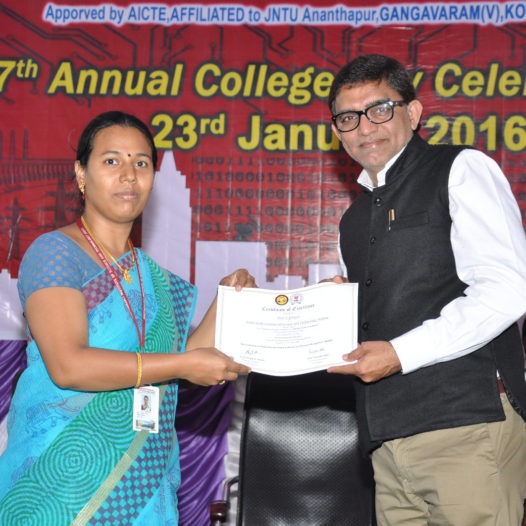 Cse Dept. Certificates distribution on Annual day