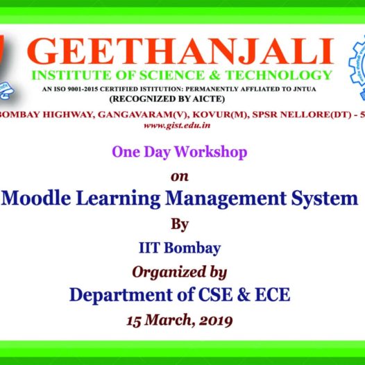 A one day workshop on Moodle Learning Management System