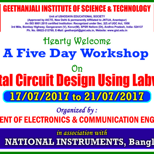 A Five Day Workshop on Digital Circuit Design USING LABVIEW