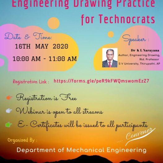 A Webinar Report on Engineering Drawing Practices for Technocrats