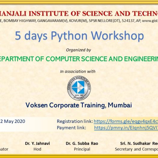 Report On “5 Days Python Workshop”