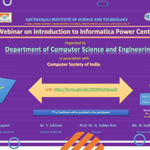 Report for Webinar on “ Introduction to Informatica PowerCentre”