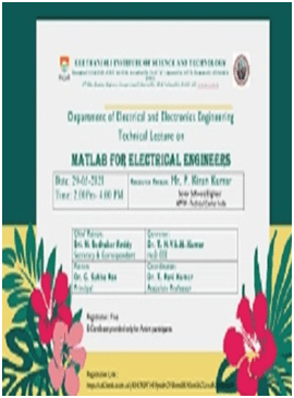 Report on Technical Lecture on MATLAB for Electrical Engineers