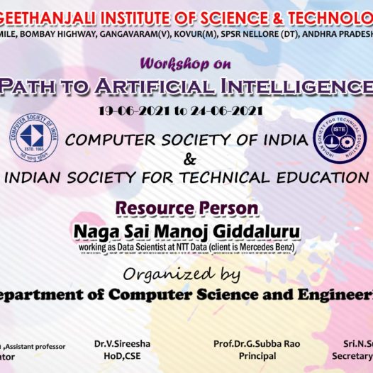 Report for Workshop on “Path to Artificial Intelligence”